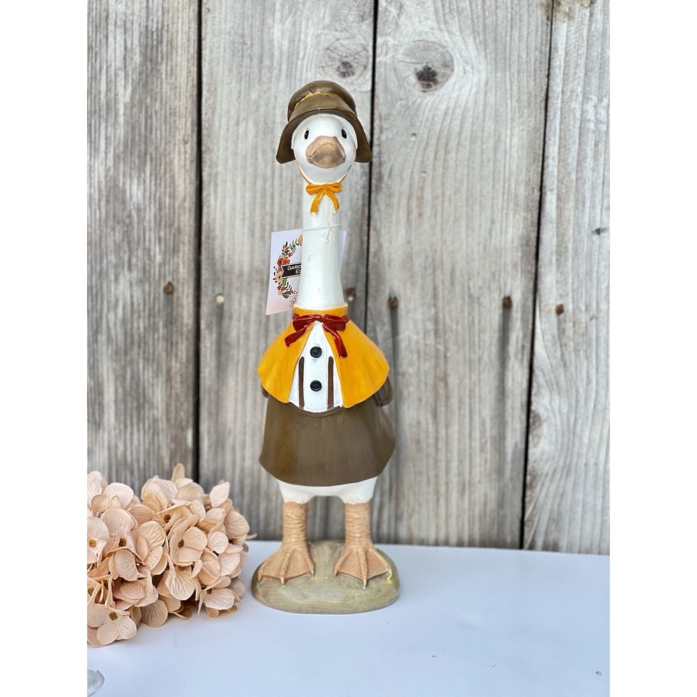 "New" Gardeners Eden Pilgrim Duck Figurine 15.5 In